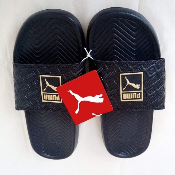 New Puma Popcat Black Slides Slippers US 8 - Picture 5 of 15